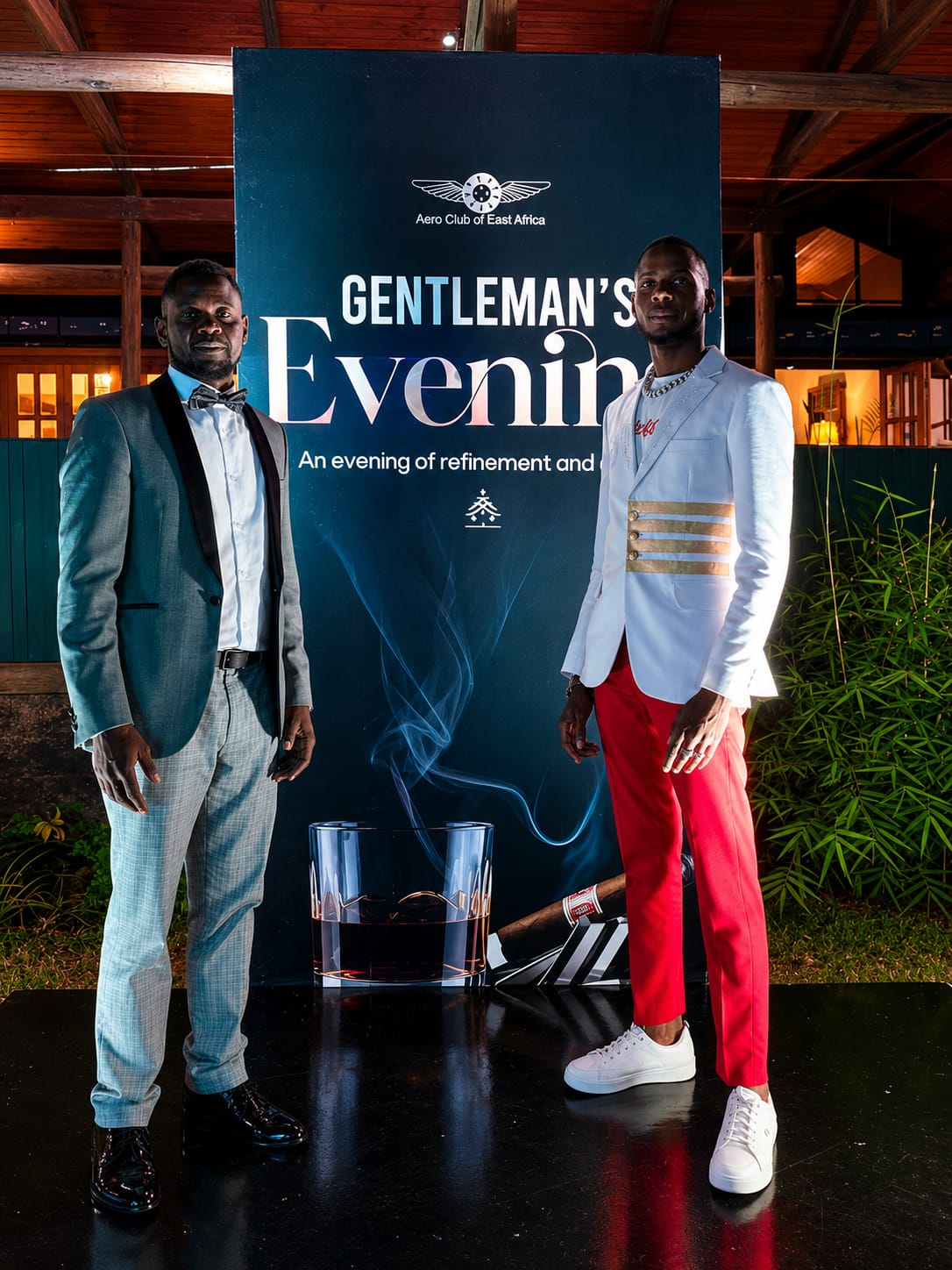 Alloe Wellness Centre team at the Gentleman's Evening at Aero Club of East Africa